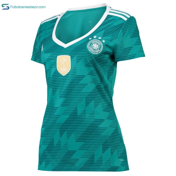 Camiseta Alemania 2ª Mujer 2018 Verde